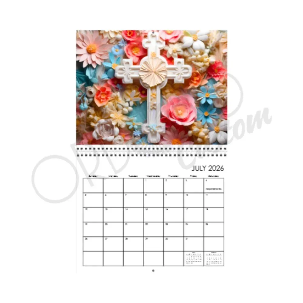 2024 Christian Wood Carvings Wall Calendar